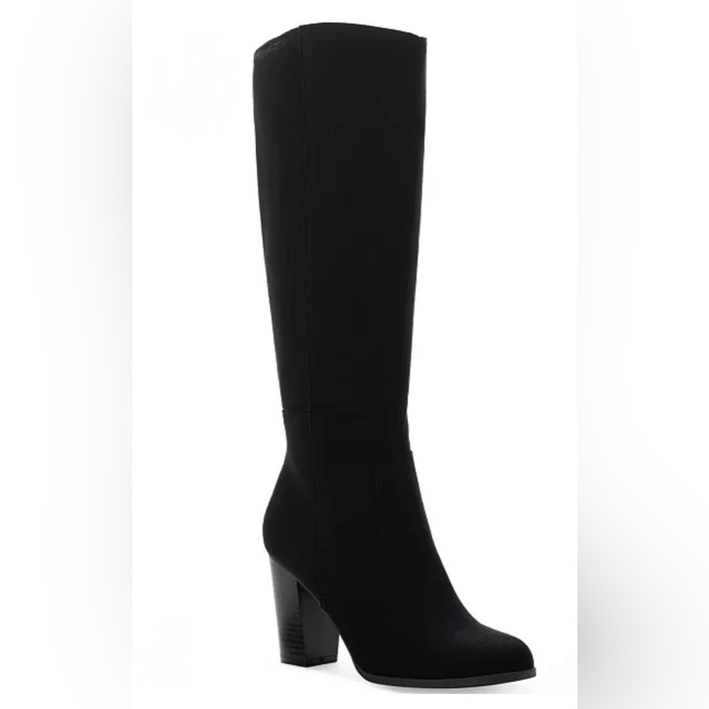 Style & Co. Black Over-the-Knee Suede Boots